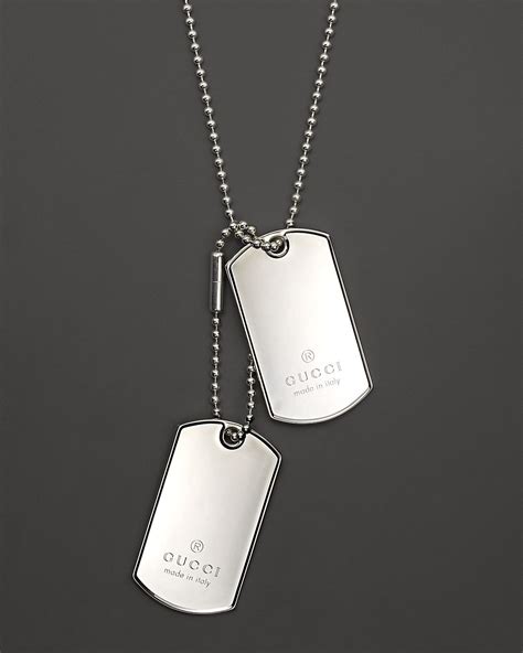 gucci silver dog tags|luxury dog tags for pets.